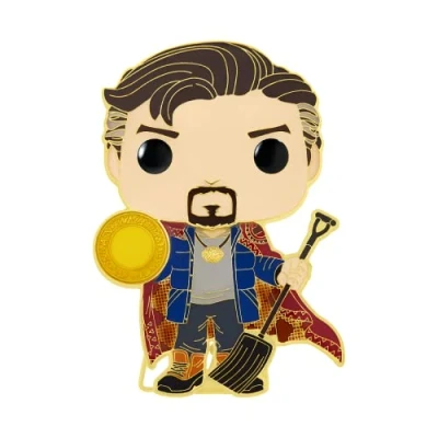 Image of Loungefly POP! Large Enamel Pin MARVEL: Spiderman DR. STRANGE Spider Man No Way Home Pins Cute Collectable Novelty Brooch for Backpacks &amp; Bags Gift Idea
