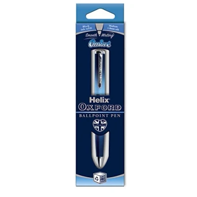 Image of Helix Oxford Ombre Premium Ballpoint Pen Blue (Black Ink)