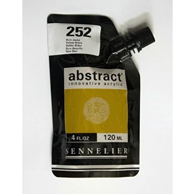 Image of Sennelier Abstract Innovative Acrylic Artist Paint Pouch 120ml (252 Yellow Ochre)