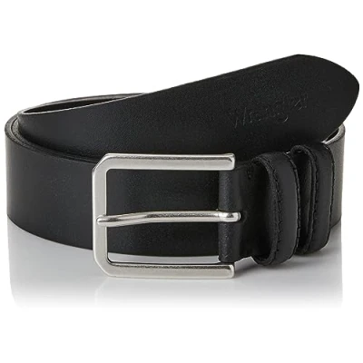 Image of Wrangler Men&#039;s Slim Belt, Black, 115