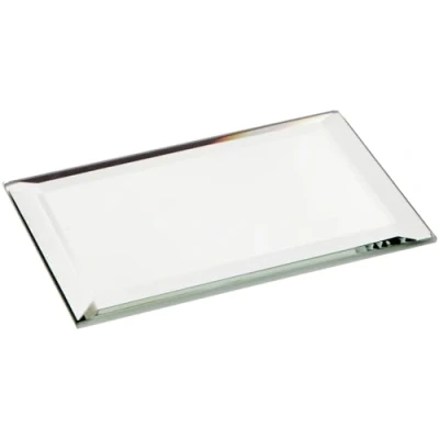 Image of Plymor Rectangle 3mm Beveled Glass Mirror, 2 inch x 3 (Pack of 3)