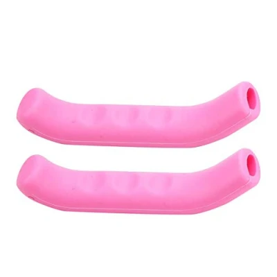 Image of VGEBY1 1Pair Brake Lever Cover, Silicone Non Slip Bicycle Brakeheble Sheath Handlebar Sleeve Mountain Bike Handle Cover(dark pink)