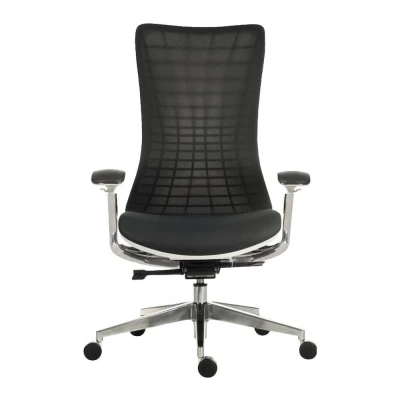 Image of TEKNIK Quantum Mesh Executive Chair White &amp; Black