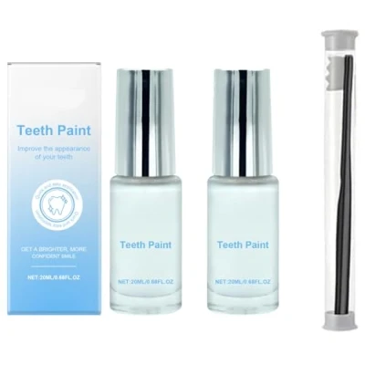 Image of Celsky Teeth Paint, Tooth Paint White, Smile for Teeth, Gets You Instantly Whiter &amp; Boost Confidence and Long Lasting Results (2PCS)