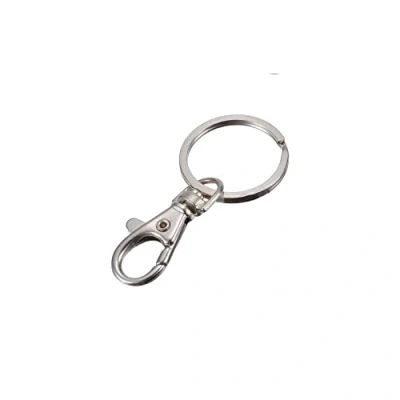 Image of ROHANS Small Silver Tone Lobster Trigger Swivel Clasps Split for Keyring Hook FOB Ring 37mm x 16mm with (40)