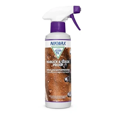 Image of Nikwax Nubuck &amp; Suede Proof Spray (Waterproof Protector Spray) 300ml for Shoes, Boots Accessories