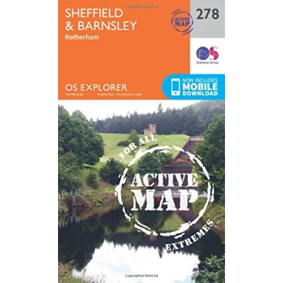 Image of Explorer Active 278 Sheffield &amp; Barnsley Map With Digital Version