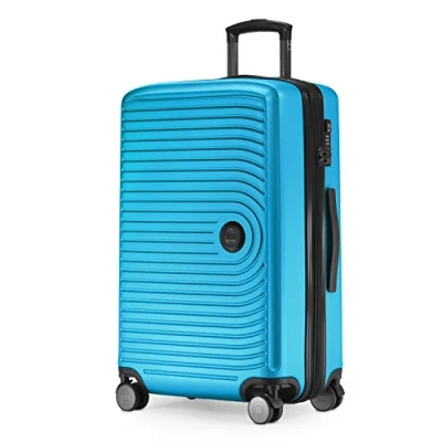 Image of HAUPTSTADTKOFFER Mitte Medium Sized Hard Shell Suitcase, TSA, 4 Wheels, Check In Luggage with 8 cm Volume Expansion, 68 cm, 88 L, Cyan Blue