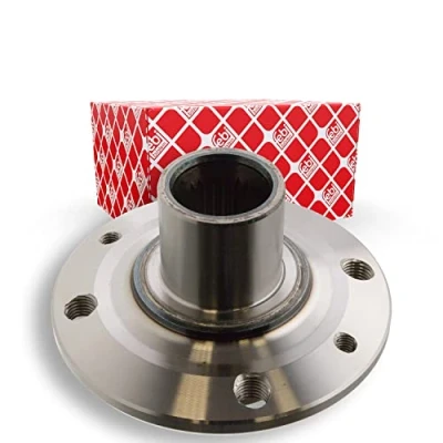 Image of 8200046551 wheel Hub FEBI BILSTEIN 102186 4 100mm without bearing Front Axle Left, Right RENAULT: CLIO 3, MEGANE 2, Wind Convertible