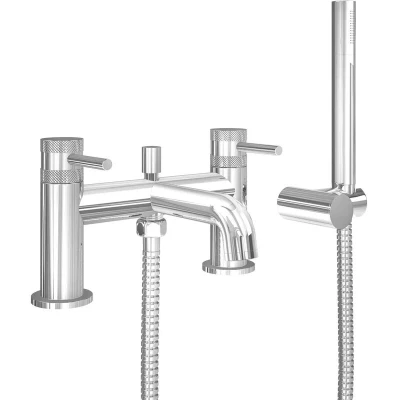 Image of Core Chrome Finish Round Style Bath Shower Mixer Bathroom Tap