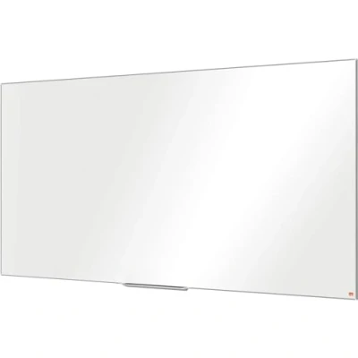 Image of Nobo Magnetic Steel Whiteboard With Pen Tray, 2100 x 1200mm, Slim Trim Frame, InvisaMount Mounting System, Impression Pro, 210 120cm, White,1915407