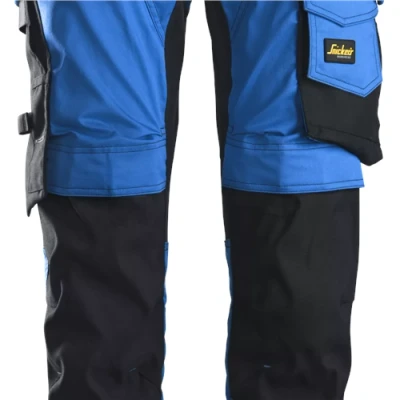 Image of Snickers AllroundWork Stretch Trousers Holster Pockets True Blue/Black 192