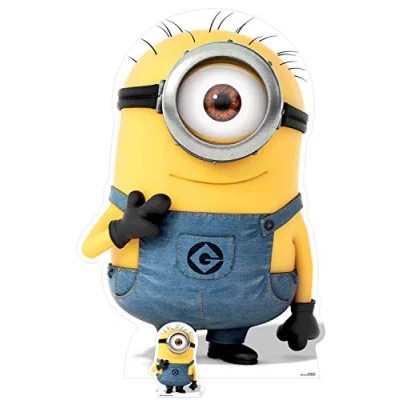 Image of STAR CUTOUTS SC1033 Decpicable Fans, Parties and Collectors Height 139cm, Solid, Smiling Minion, Regular