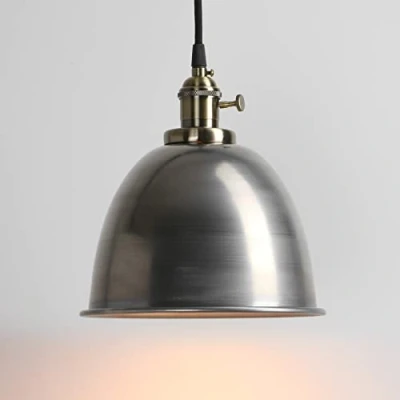 Image of PathsOn Industrial Vintage Loft Bar Kitchen Island Edison Metal Chandelier Hanging Pendant Ceiling Light Lamp Fixture Switch Lighting E27 (Varnish)