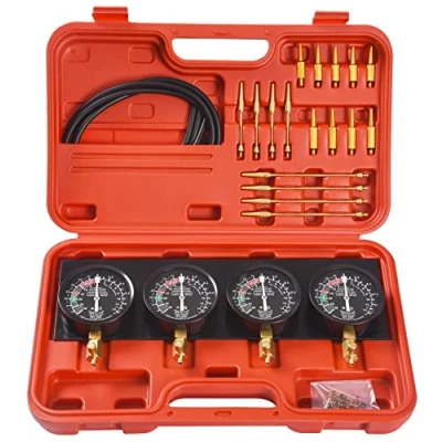 Image of Motorcycle Fuel Vacuum Carburetor Synchronizer Carb Sync Balancer 4 Gauges Tool Motorbike Carburettor Balancing Tuner Kit
