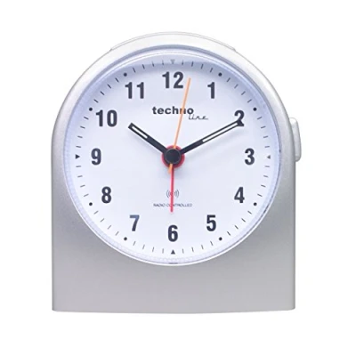 Image of Technoline WT 753 Radio Alarm Clock, Silver