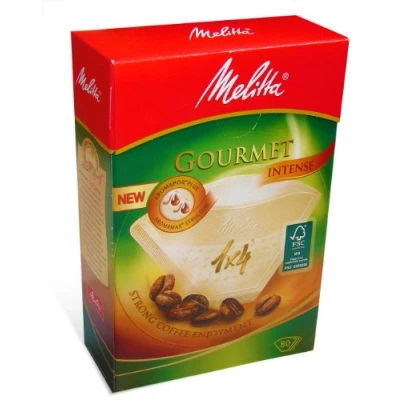 Image of Melitta Gourmet Intense Coffee Filters 1x4 Pack Of 80