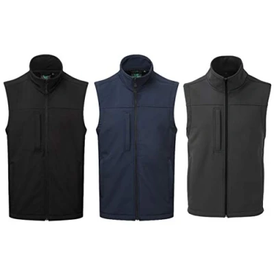 Image of Blue Castle 282 Breckland Black, Navy, Grey Windproof Softshell Bodywarmer S 3XL