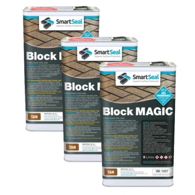 Image of Smartseal Block Magic Tan 5 Liter Pack of 3