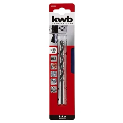 Image of kwb 13mm Rolled and Steam Tempered HSS Metal Drill Bit with 118 Point Angle for Easy Drilling