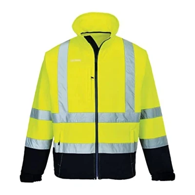 Image of Portwest Hi Vis Contrast Softshell (3L) Yellow/Navy 4XL