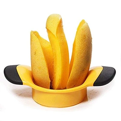 Image of Mango Slicer EPRHY Peeler Cutter Splitter Stainless Steel Blade Pit Remover Tool Non Slip Handles Divider Max to 5.3 Inch