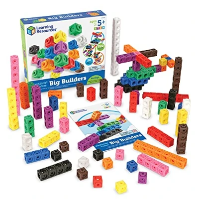 Image of Learning Resources LER9291 Big Builders MathLink Cubes