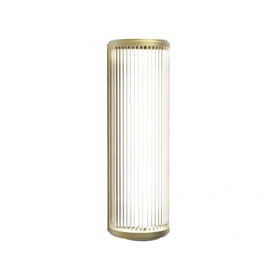 Image of Versailles 400 Phase Dimmable Bathroom Large LED Flush Wall Light Matt Gold