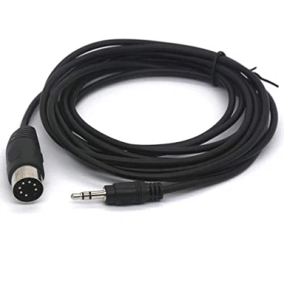 Image of OpenII 7 Pin Din Cable, Midi Male to 3.5mm 1/8&quot; Audio Adapter Cord for Bang &amp; Olufsen B&amp;O, Naim, Quad Stereo Systems (1.5 Meter)