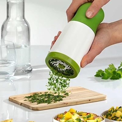Image of Herb Grinder Spice Mill Parsley Shredder Chopper Vegetable Cutter Garlic Coriander Kitchen Accessories