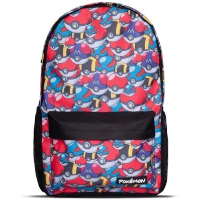 Image of Pokemon Catch &#039;Em All Sublimation Over Print Backpack, Black (Bp108511pok)