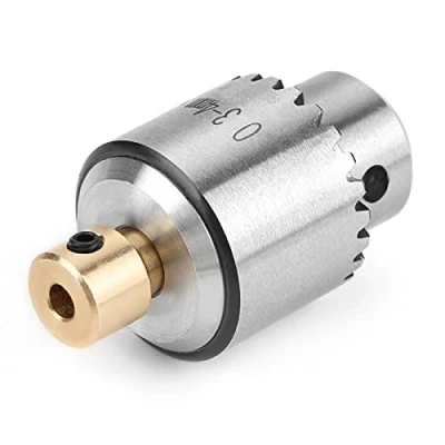 Image of Drill Chuck, Micro 0.3 4mm Waterproof Anti corrosion JTO Taper Mounted Chuck with Key, for Lathe, Electric Drill, Milling Machine