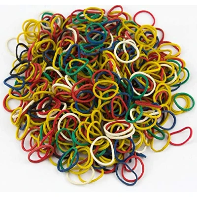 Image of Mytoptrendz® 500 pcs Rubber bands For Pony Tails and Braids Thin Small Elastic Hair Tiny Brading Kid Girls Women(Assorted Colour)