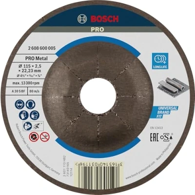 Image of Bosch 2608600005 Metal Cutting Disc with Depressed Centre
