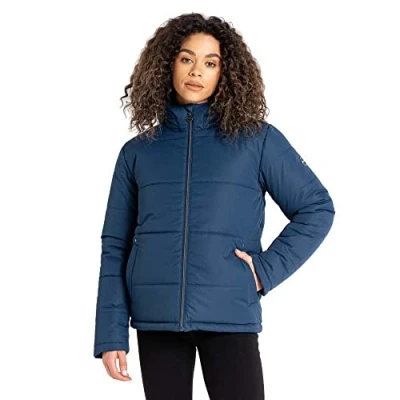 Image of Dare2b Luxuriate Womens Jacket Padded waterproof and breathable recycled fabric, detachable hood 2 lower pockets