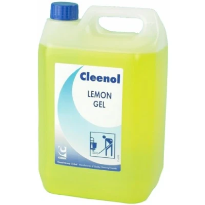 Image of Cleenol 0418L2X5 Lemon Gel Floor Maintainer, 5 Litres, Pack of 2,Yellow
