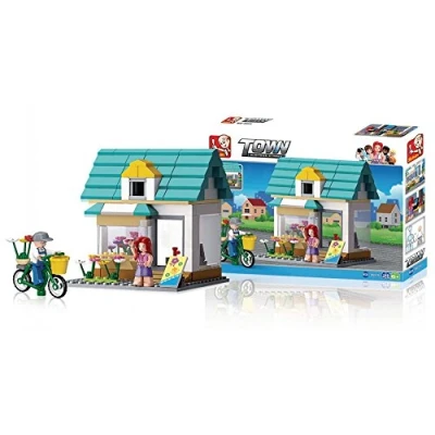 Image of Sluban SlubanM38 B0570 Queenies Flower Shop Building Bricks Set