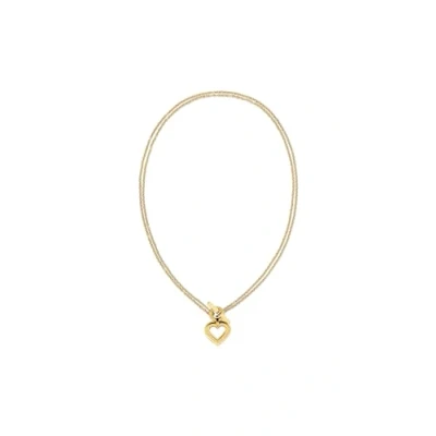 Image of Tommy Hilfiger Toggle Heart Necklace goldcoloured, Women&#039;s, Size: One Size, Gold coloured