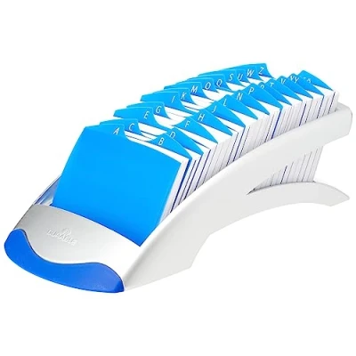 Image of Durable 241223 TelIndex Desk address File (500 Index Cards) 1 Piece Silver