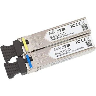 Image of Mikrotik S 3553LC20D network transceiver module modules (SFP, LC, RB260GS, RB2011LS, RB2011LS IN, RB2011UAS RM, 2HnD, 2HnD IN CCR103)