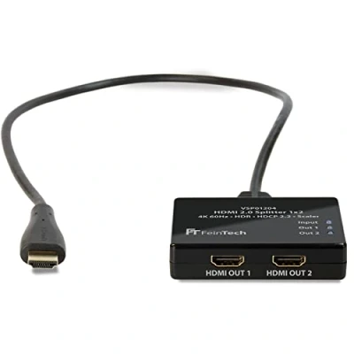 Image of FeinTech VSP01204 HDMI Splitter Ultra HD 4K 60Hz HDR with Scaler