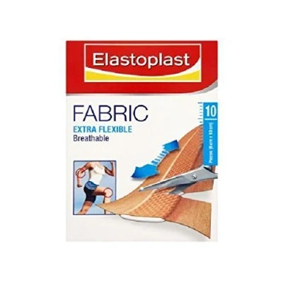 Image of SIX PACKS of Elastoplast Fabric Extra Flexible Breathable 10 Pieces