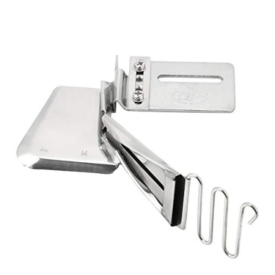 Image of Overlock Binding of Curve Edge Folder Binder Hemmer Industrial Sewing Machine Attachment
