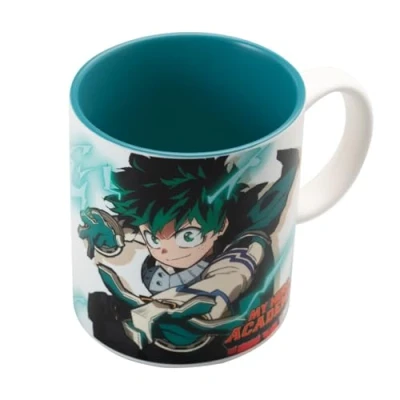 Image of Grupo Erik Ceramic Mug My Hero Academia 35 cl / 350 ml 11.8 oz 3.9 x 3.2 inches 10 8 cm Coffee Mug, Tea Cool Mugs Manga