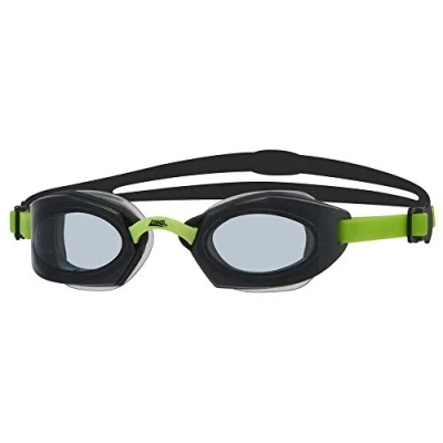 Image of Zoggs Unisex Ultima Air Swimming Goggles, Lime/Black/Tint Smoke, One Size