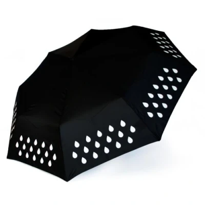 Image of Suck UK Colour Changing Umbrella Rainbow &amp; Compact Folding Wind Resistant Mens Umbrellas For Women Adult Windproof
