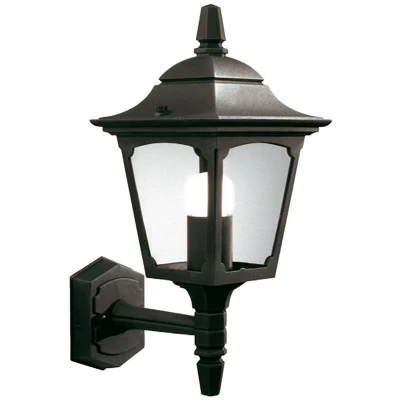 Image of Chapel Mini 1 Light Outdoor Wall Lantern Black IP44, E27