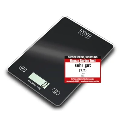 Image of Caso 3210 Kitchen Scales Glass Black