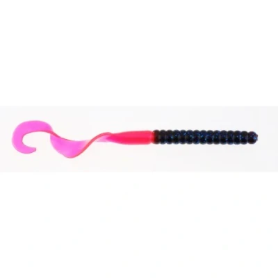 Image of Berkley Powerbait Power Worms 7inch Blue Fleck Firetail