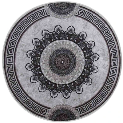 Image of vidaXL Rug Washable φ120 cm Multicolour Anti Slip